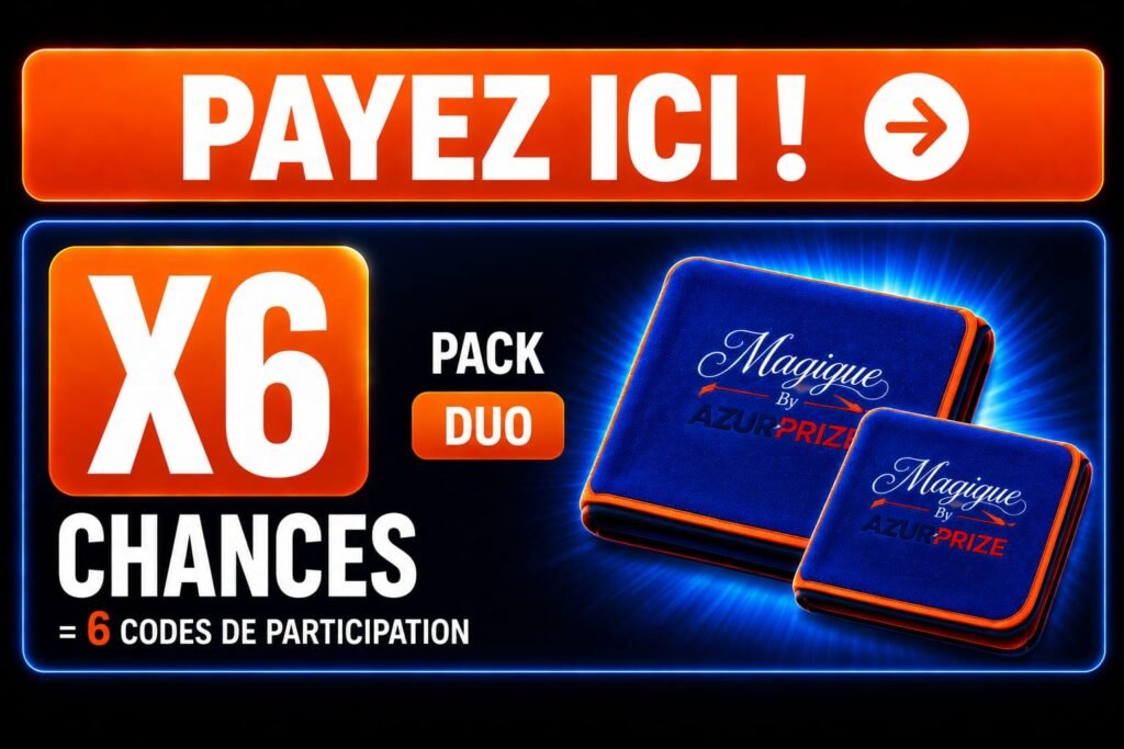Jeux-concours 7 Jeu Concours AzurPrize 6 chances