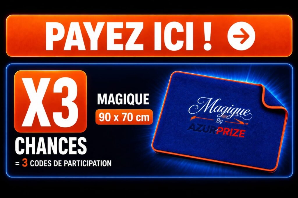 Jeux-concours 6 Jeu concours AzurPrize 3 chances