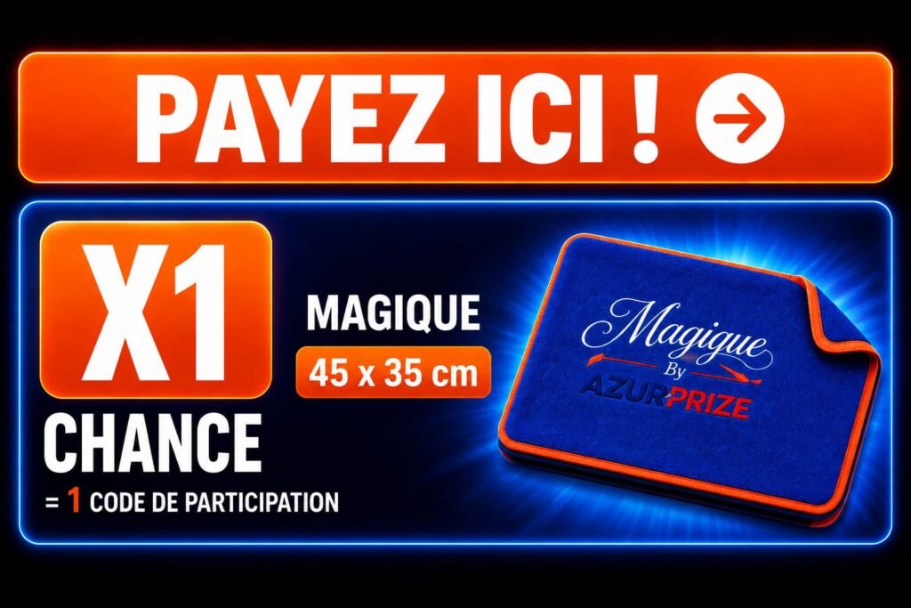 Jeux-concours 5 MAGIQUE 45 × 35 cm – 1 chance au jeu-concours AzurPrize